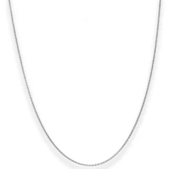 1,2mm Ankerkette flach Goldkette Collier Halskette aus 585 Gold Weißgold 42cm