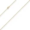 1,2mm Ankerkette flach Goldkette Collier Halskette aus 585 Gold Gelbgold 36cm