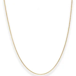 1,2mm Ankerkette flach Goldkette Collier Halskette aus 585 Gold Gelbgold 42cm