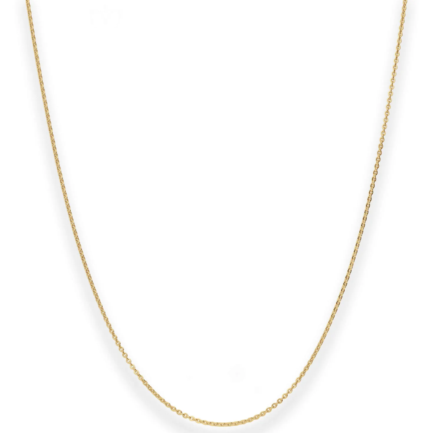 1,2mm Ankerkette flach Goldkette Collier Halskette aus 585 Gold Gelbgold 40cm