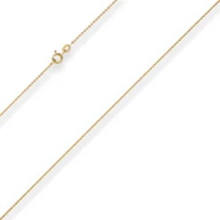 1,2mm Ankerkette flach Goldkette Collier Halskette aus 333 Gold Gelbgold 36cm