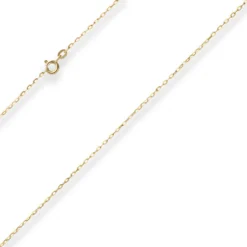 1,3mm Ankerkette flach Goldkette Collier Halskette aus 333 Gold Gelbgold 50cm