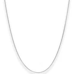 1,2mm Ankerkette flach Goldkette Collier Halskette aus 585 Gold Weißgold 42cm