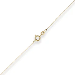 0,8mm Ankerkette flach Goldkette Collier Halskette aus 585 Gold Gelbgold 45cm