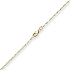 1,7mm Ankerkette flach Goldkette Collier Halskette aus 375 Gold Gelbgold 38cm