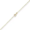 1,3mm Ankerkette flach Kette Collier Halskette aus 585 Gold Gelbgold 42cm