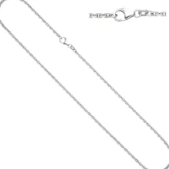2mm Ankerkette Halskette Collier aus 925 Silber rhodiniert Silberkette 45cm