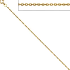 1,6mm Ankerkette Kette Collier aus 333 Gelbgold Gold Halskette 42cm