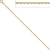 1,9mm Ankerkette Kette Collier aus 585 Gelbgold massiv Gold Halskette 45cm