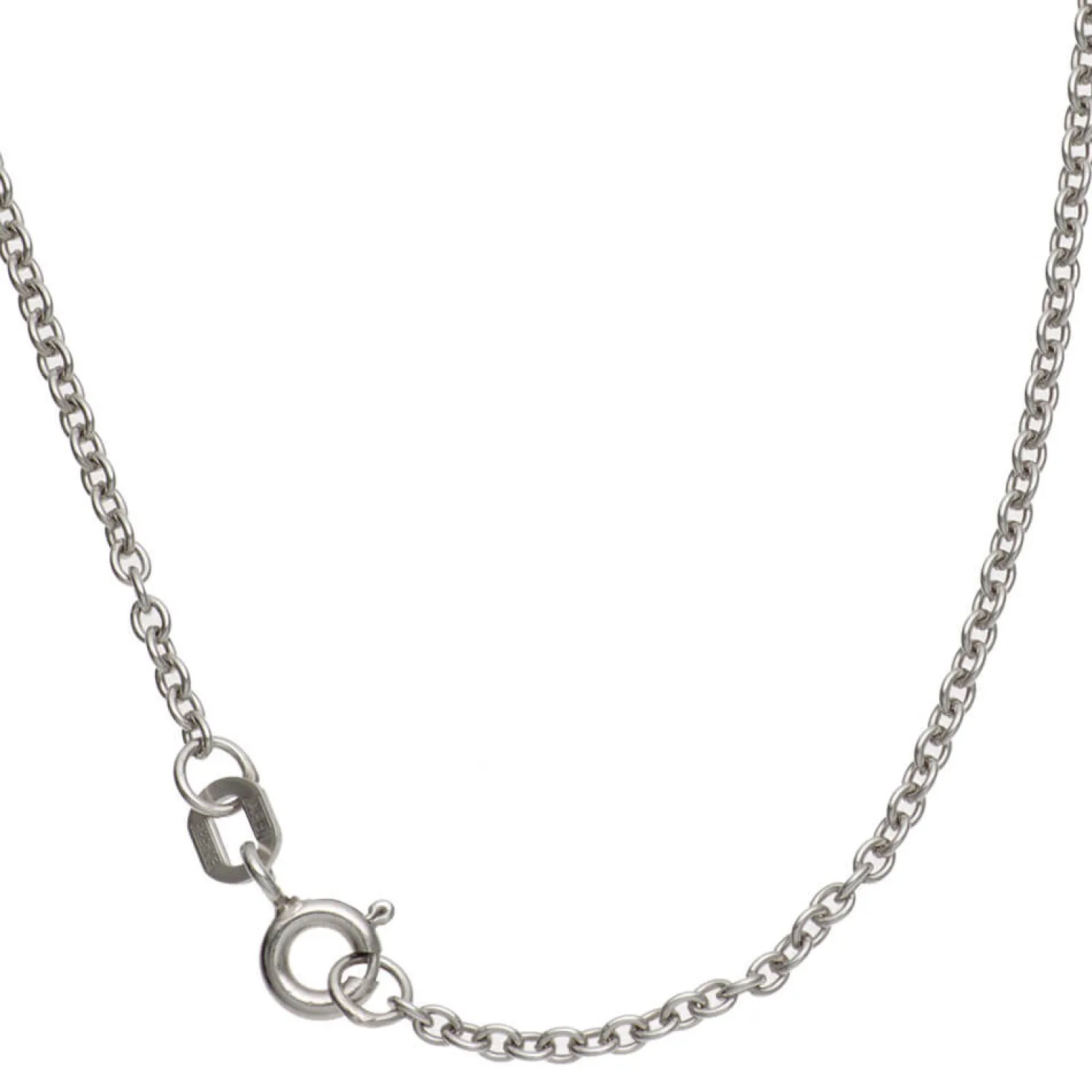 1,6mm Ankerkette Kette Collier Halskette aus 333 Gold Weißgold 50cm