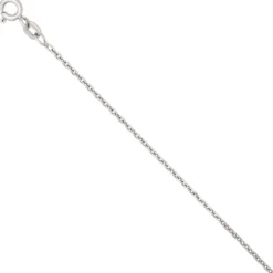 1,5mm Ankerkette Kette Collier Halskette 925 Silber diamantiert glänzend 50cm