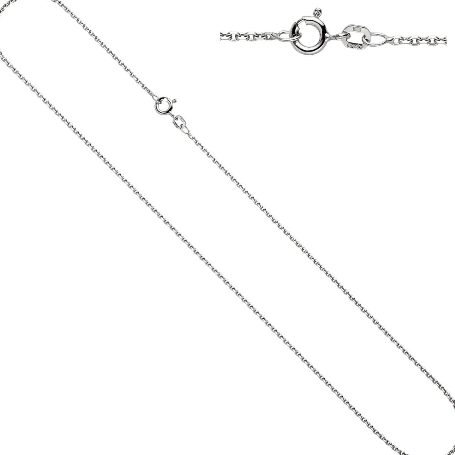 1,5mm Ankerkette Kette Collier Halskette 925 Silber glänzend Damen 45cm