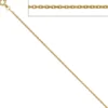 1,6mm Ankerkette Kette Halskette aus 333 Gold Gelbgold diamantiert 50cm