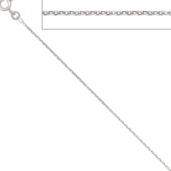 1,3mm Ankerkette Kette Halskette Collier Goldkette 333 Gold Weißgold 38cm
