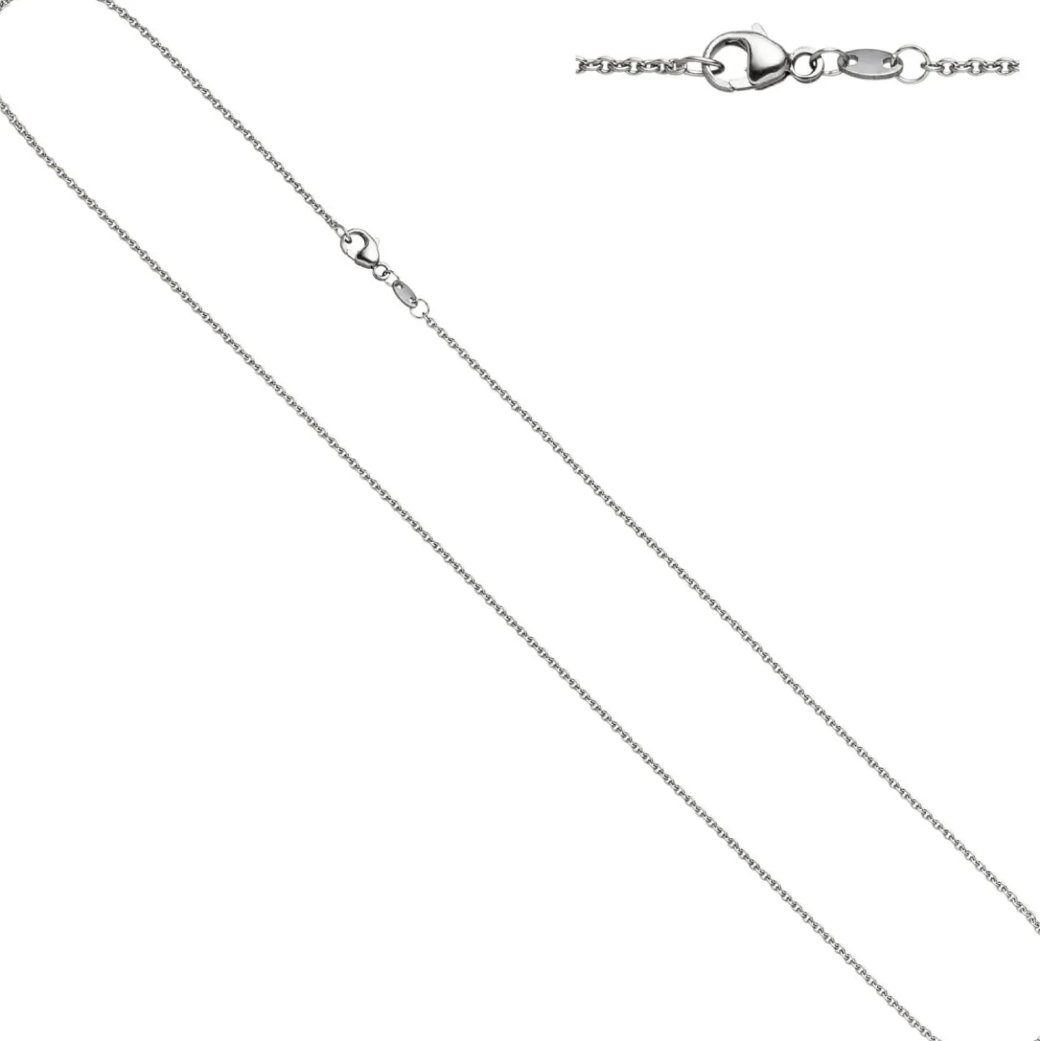 1,5mm Ankerkette Platinkette Halskette Halsschmuck aus 950 Platin, 70cm