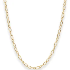 3,9mm Ankerkette weit Goldkette Collier Halskette aus 585 Gold Gelbgold 45cm