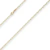 2,4mm Ankerkette weit Goldkette Collier Halskette aus 375 Gold Gelbgold 42cm