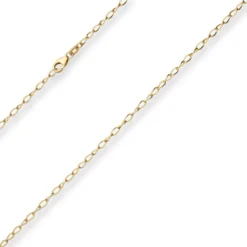 2,4mm Ankerkette weit Goldkette Collier Halskette aus 375 Gold Gelbgold 42cm