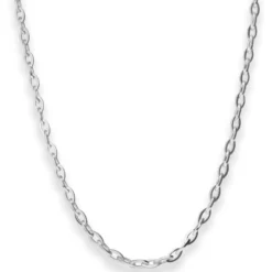 3,8mm Ankerkette weit Silberkette Collier Halskette aus 925 Silber 50cm
