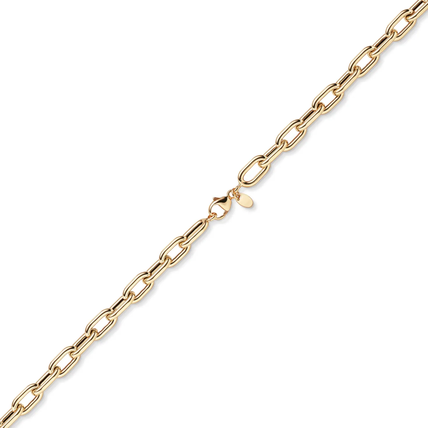 7,5mm Anker-Weit-Rechteck Armband Armkette Armschmuck 585 Gold Rotgold 21cm
