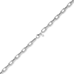7,5mm Anker-Weit-Rechteck Kette Collier Halsschmuck aus 585 Gold Weißgold 50cm