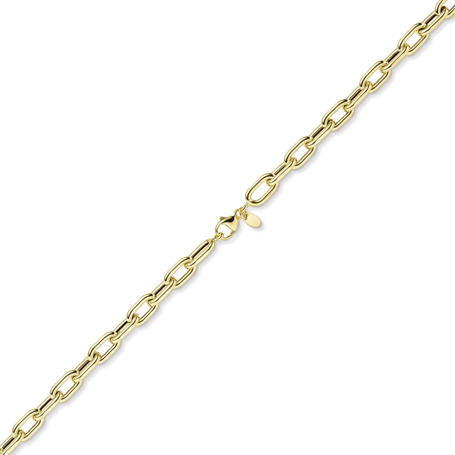 7,5mm Anker-Weit-Rechteck Kette Collier Halsschmuck aus 585 Gold Gelbgold 55cm
