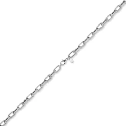 6mm Anker-Weit-Rechteck Kette Collier Halsschmuck aus 585 Gold Weißgold 45cm