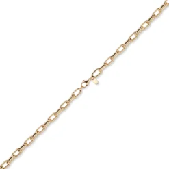 6mm Anker-Weit-Rechteck Kette Collier Halsschmuck aus 585 Gold Rotgold 45cm