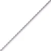 3mm Armband Armkette Ankerkette, 585 Gold Weißgold massiv, Goldarmband, 19cm