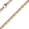 4mm Armband Armkette Ankerkette aus 750 Gold Rotgold massiv 21cm Goldarmband