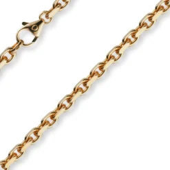 4mm Armband Armkette Ankerkette aus 585 Gold Rotgold massiv 21cm Goldarmband