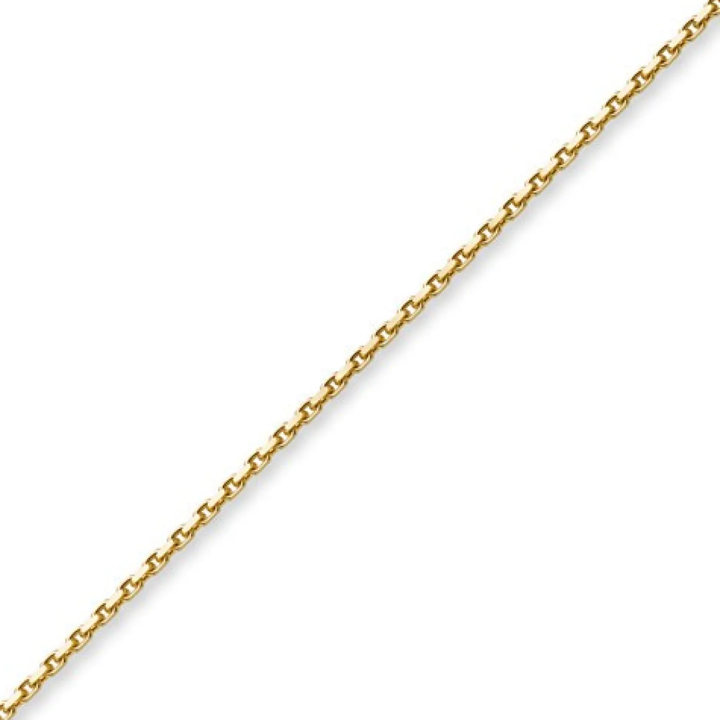 3mm Armband Armkette Ankerkette aus 750 Gold Gelbgold, 21cm, Herren