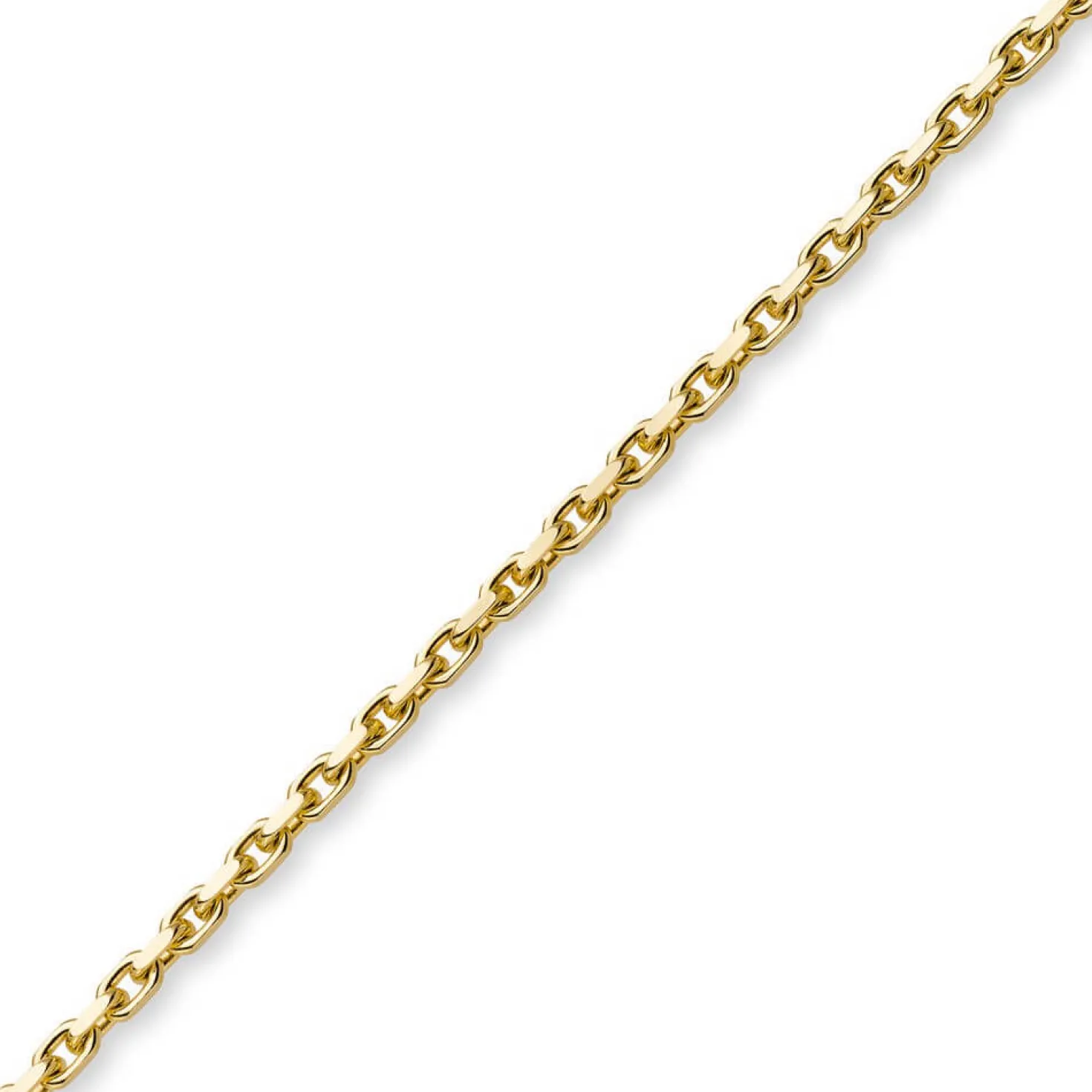 2,5mm Armband Armkette Ankerkette aus 750 Gold Gelbgold 19cm Unisex
