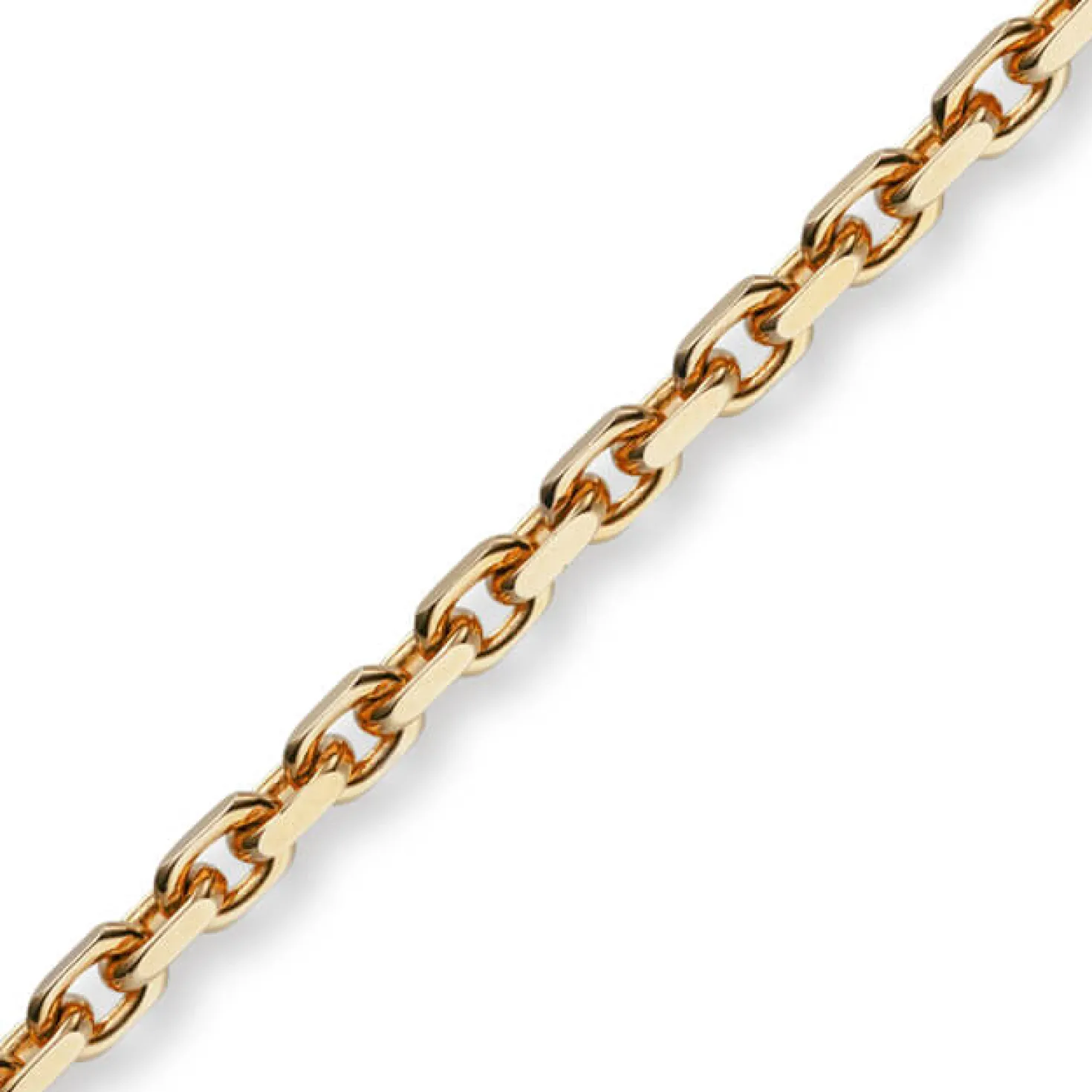 4mm Armband Armkette Ankerkette aus 750 Gold Rotgold massiv 19cm Goldarmband
