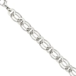 8,7mm Armband Armkette Armschmuck aus 925 Silber rhodiniert 19cm