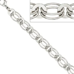 8,7mm Armband Armkette Armschmuck aus 925 Silber rhodiniert 19cm