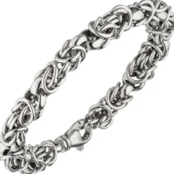 7,2mm Armband Armkette Armschmuck Erbs-Königskette aus echtem 925 Silber, 20cm