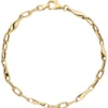 4,3mm Armband Armkette aus 333 Gold Gelbgold 19cm glänzend Armschmuck