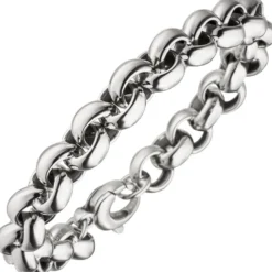 10,1mm Armband Armkette Erbsarmband aus 925 Silber 21cm Unisex