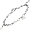 3,5mm Armband Armkette Glaube, Liebe, Hoffnung aus 925 Silber, rhodiniert, 16cm