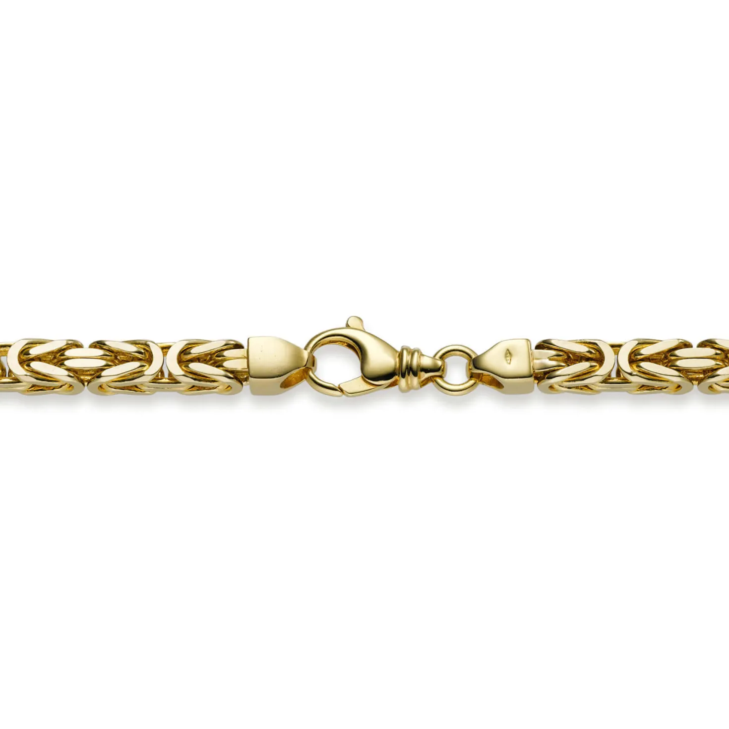 8mm Armband Armkette Königskette aus 750 Gold Gelbgold 22cm Herren