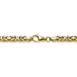 10mm Armband Armkette Königskette aus 585 Gold Gelbgold 24cm Herren