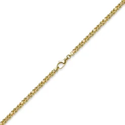 4mm Armband Armkette Königskette aus 585 Gold Gelbgold, 19cm, Unisex