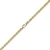 3mm Armband Armkette Königskette aus 585 Gold Gelbgold, 21cm, Unisex