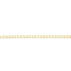 5,7mm Armband Armkette Panzerkette oval flach aus 333 Gold Gelbgold massiv 19cm