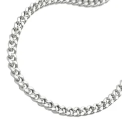 2,8mm Armband Armkette Panzerkette, flach, 925 Sterlingsilber, 19cm