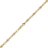 5,5mm Armband Armkette Platte-Steigbügelkette, 585 Gold Gelbgold, 21cm