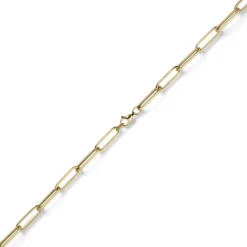 6,5mm Armband Armschmuck Paper Clip Kette aus 585 Gold Gelbgold 21cm