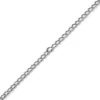 8mm Armband Armschmuck Phantasiekette aus 585 Gold Weißgold glänzend 21cm