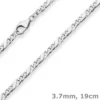 3,7mm Armband Dollarkette Silberarmband Armschmuck aus 925 Silber 19cm